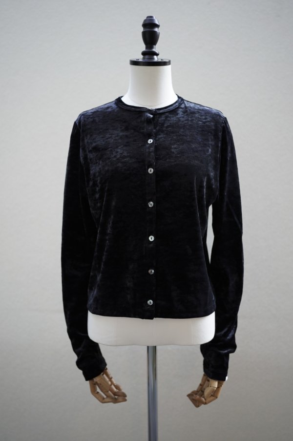 画像1: Oblada　 VELOR CARDIGAN　 col.BLACK