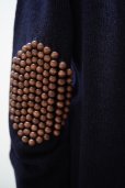 画像6: BLESS　 N°80 Pearlpad cardigan　 col.Navy/Brown