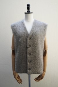 BOWTE　 UK FABRIC MOHAIR "WAY FRONT VEST　 col.DUSTY