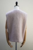 画像3: BOWTE　<br />UK FABRIC MOHAIR "WAY FRONT VEST　<br />col.FOG PINK (3)