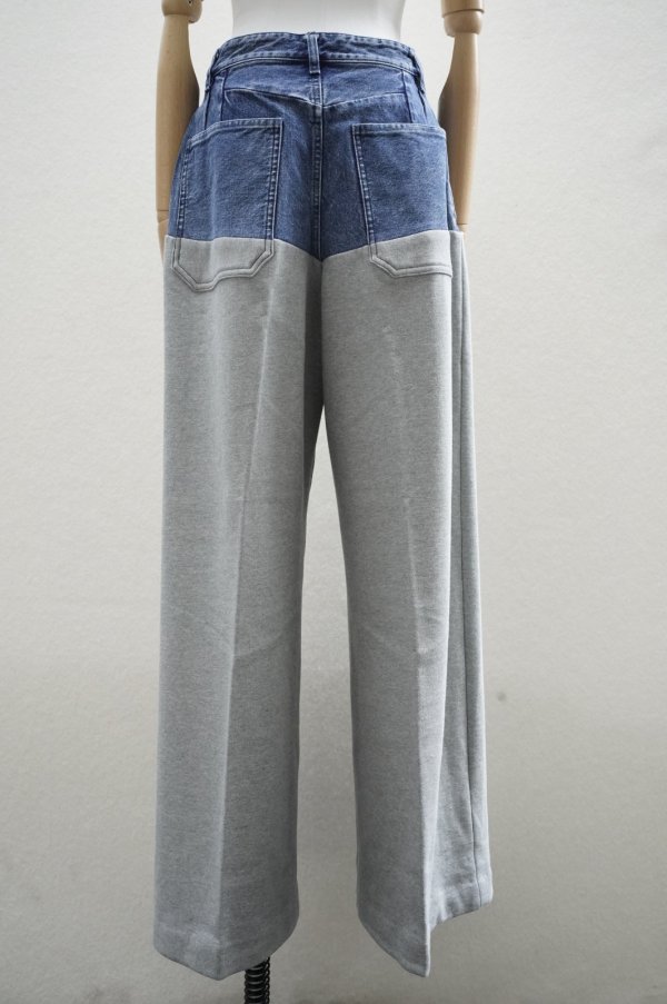 画像1: TANAKA　 COMBI WIDE TROUSERS　 col.HEATHER GRAY