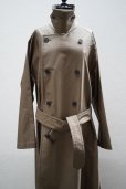 画像6: BOWTE　<br />TECHNICAL COTTON OVER SIZING UNLINED TRENCH COAT　<br />col.KHAKI (6)