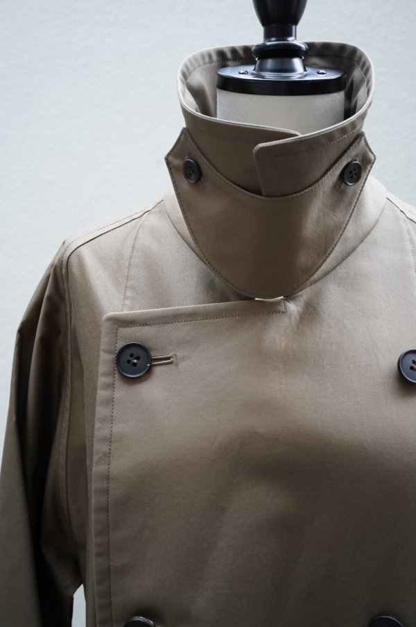 画像7: BOWTE　 TECHNICAL COTTON OVER SIZING UNLINED TRENCH COAT　 col.KHAKI
