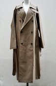 画像1: BOWTE　<br />TECHNICAL COTTON OVER SIZING UNLINED TRENCH COAT　<br />col.KHAKI (1)