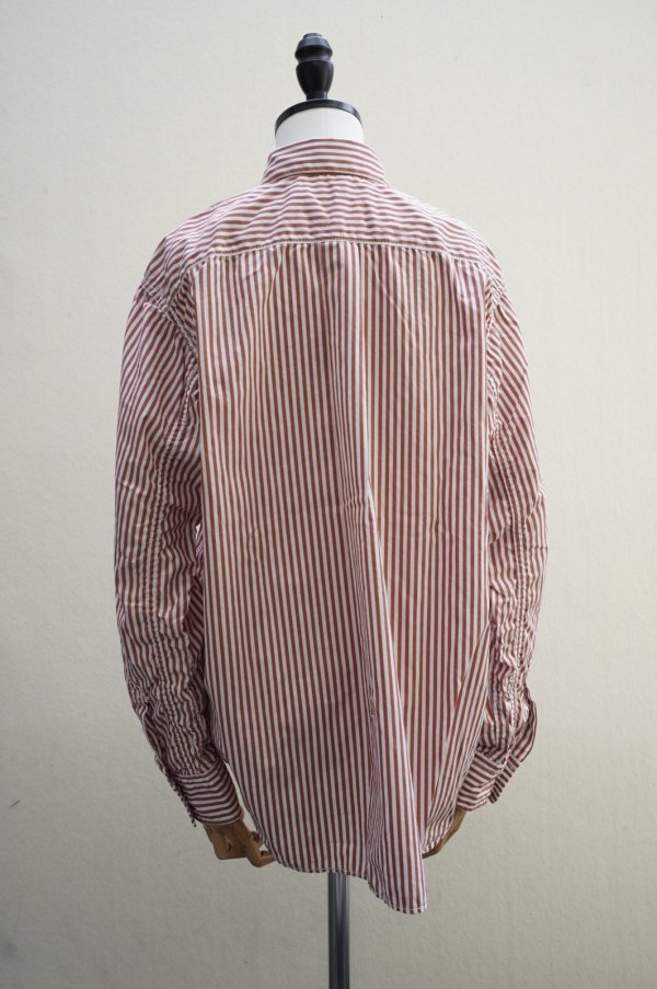 画像3: Sans limite　 ２本針ボックスレギュラー ブロード　 col.BROWN STRIPES