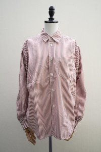 Sans limite　 ２本針ボックスレギュラー ブロード　 col.BROWN STRIPES