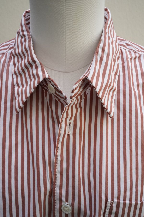 画像5: Sans limite　 ２本針ボックスレギュラー ブロード　 col.BROWN STRIPES