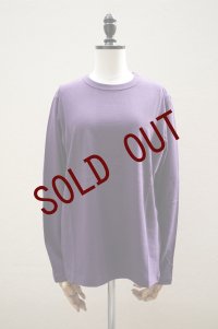 eleven 2nd　 Plain Cotton Jersey Long T-shirt　 col. Purple