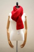 画像2: eleven 2nd 　<br />Merino Wool Large Rib Muffler　<br />col. Red (2)