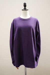 eleven 2nd MEN'S 　 Plain Cotton Jersey Mens Long T -shirt　 col. Purple