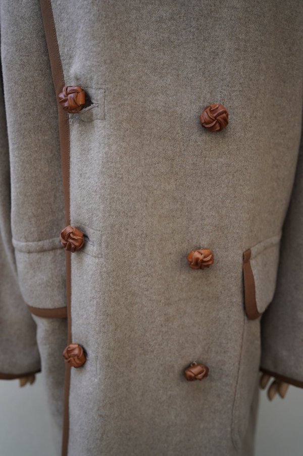 画像5: m's braque　 HOUSE COAT　 col. NATURAL/BROWN