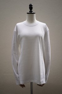 eleven 2nd MEN'S 　 Plain Cotton Jersey Mens Long T -shirt　 col. White