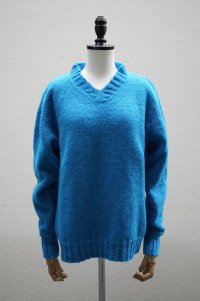 Cecile Tulkens　 HOMEMADE WIDE V NECK　 col. PETROL