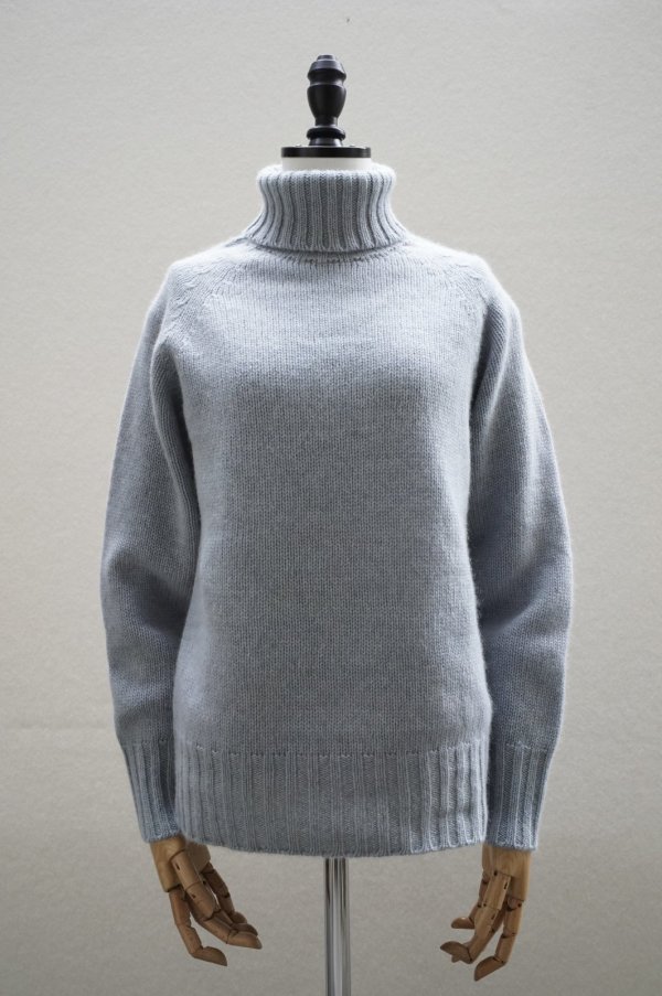 画像1: eleven 2nd　 Yak　 Turtle Neck Jumper　 col.Frost Blue