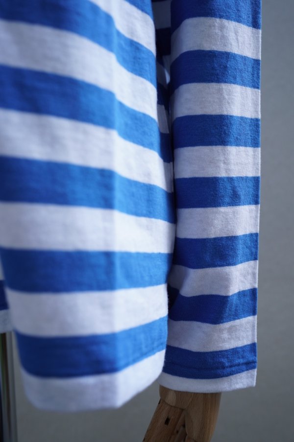 画像3: 再入荷   eleven 2nd　 Cotton Border Jersey Long T -shirt　 col. White / blue