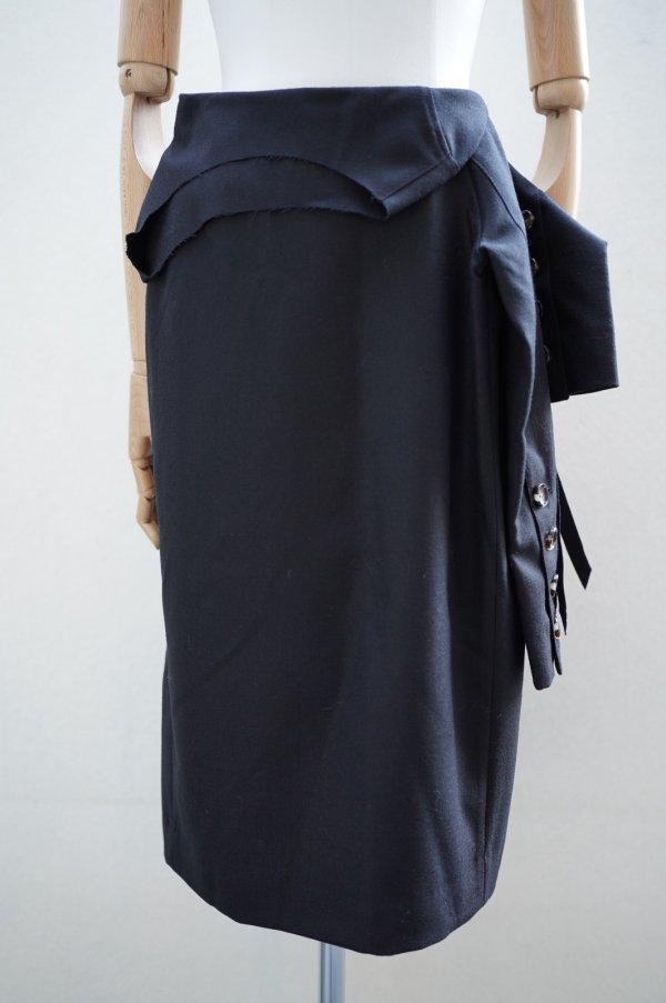 画像1: MARINA YEE　 Birkin - Deconstruction dress Skirt　 col.Black