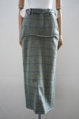 画像1: MARINA YEE　<br />Billie - Deconstruction Long Trousers Skirt　<br />col.Light Green/Blue (1)