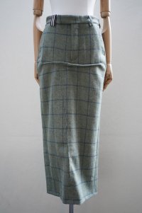 MARINA YEE　 Billie - Deconstruction Long Trousers Skirt　 col.Light Green/Blue