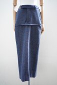 画像1: MARINA YEE　<br />Billie - Deconstruction Long Trousers Skirt　<br />col.Blue/Rusty (1)