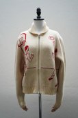 画像1: BODE　<br />HOOP CARDIGAN　<br />col.CREAM RED (1)