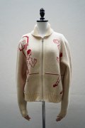 BODE　 HOOP CARDIGAN　 col.CREAM RED