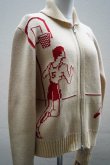 画像2: BODE　 HOOP CARDIGAN　 col.CREAM RED (2)