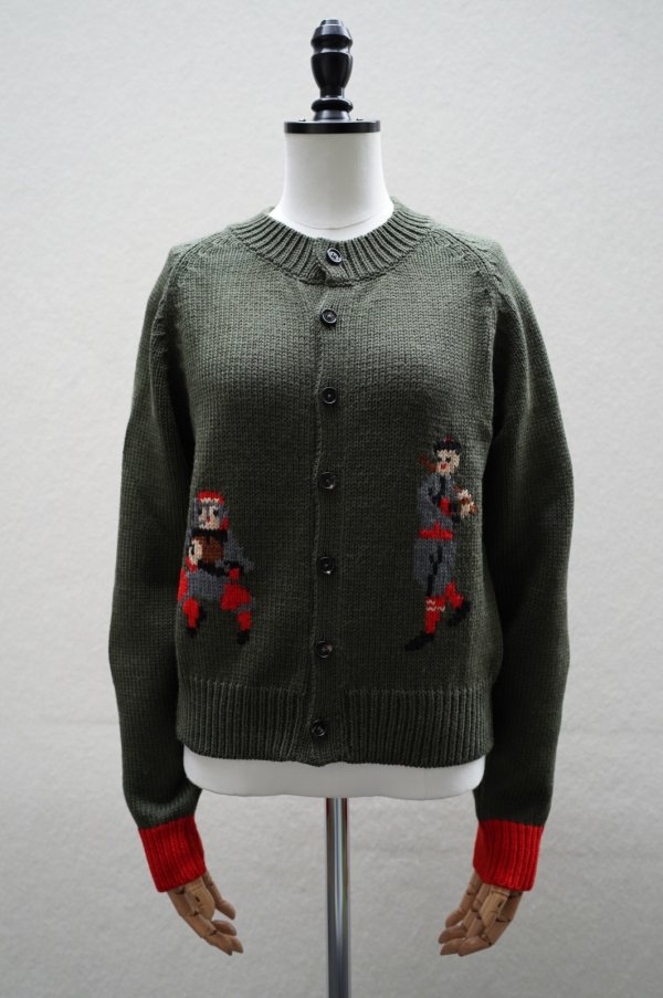 画像1: BODE　 HOME RUN CARDIGAN　 col.GREY MULTI