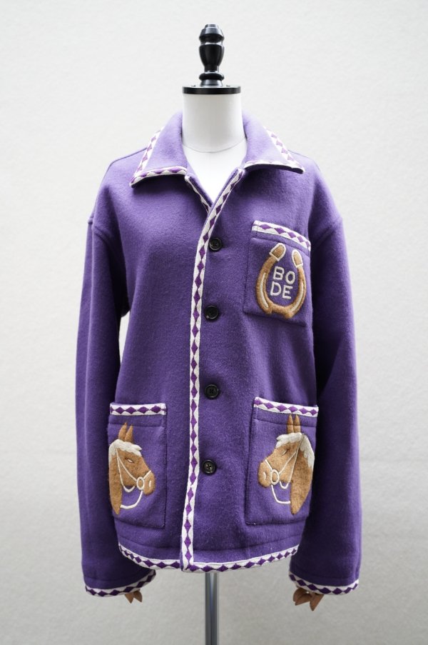 画像1: BODE　 BRONCO APPLIQUE JACKET　 col.PURPLE WHITE