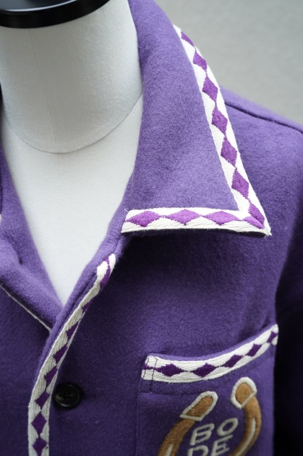 画像2: BODE　 BRONCO APPLIQUE JACKET　 col.PURPLE WHITE