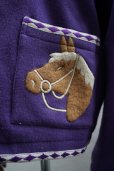 画像4: BODE　 BRONCO APPLIQUE JACKET　 col.PURPLE WHITE
