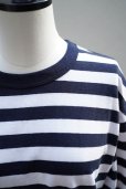 画像2: eleven 2nd MEN'S 　<br />Cotton Border Jersey Long T -shirt　<br />col. White / navy (2)