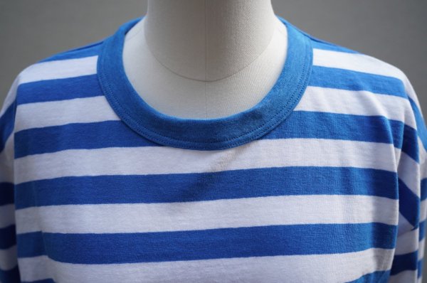 画像2: eleven 2nd MEN'S　 Cotton Border Jersey Long T -shirt　 col. White / blue
