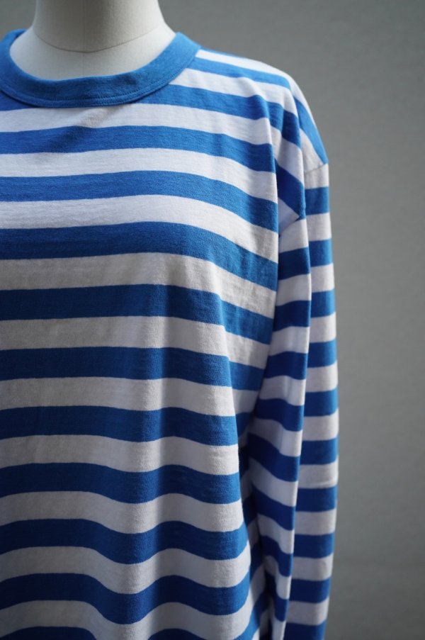 画像3: eleven 2nd MEN'S　 Cotton Border Jersey Long T -shirt　 col. White / blue