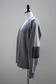 画像1: eleven 2nd  <br />Elbow Patch Cardigan <br />col.Grey (1)