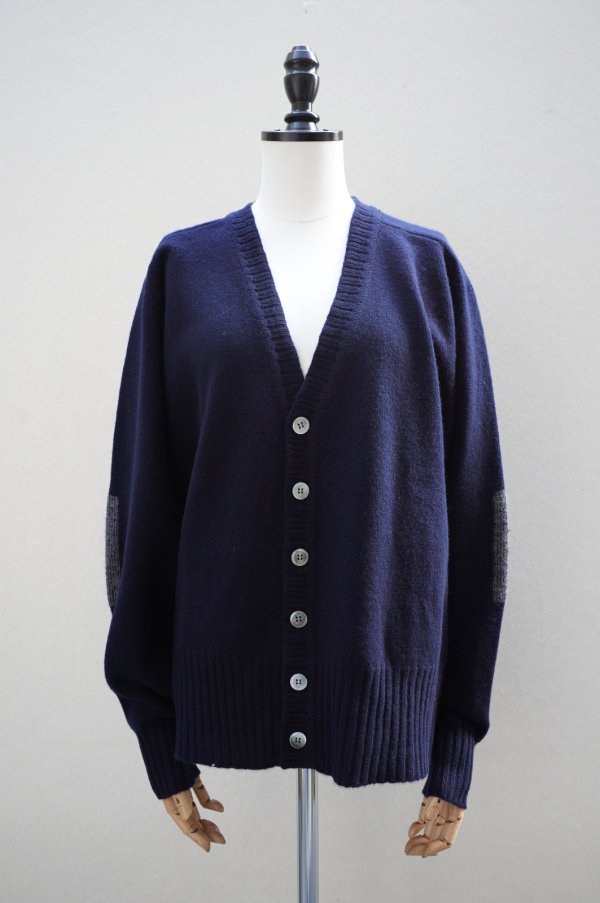 画像2: eleven 2nd   Elbow Patch Cardigan  col.Dk.Navy