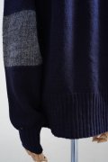 eleven 2nd【MENS】　 Australian Lamb's Wool　 Elbow Patch V-CD　 col.Dk.Navy
