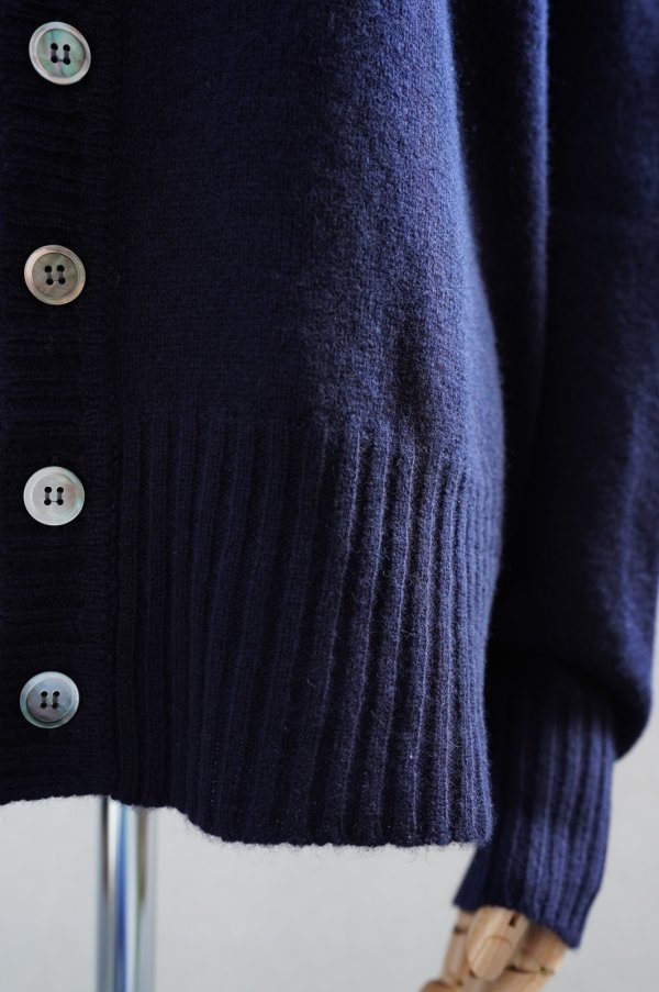 画像7: eleven 2nd【MENS】　 Australian Lamb's Wool　 Elbow Patch V-CD　 col.Dk.Navy