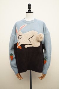 S.S.DALEY　 Hector Bunny Crewneck Sweater　 col.Blue