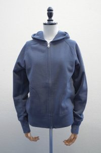 eleven 2nd　 Cotton Sweat Jersey Hooded Zip-Up　 col. Slate