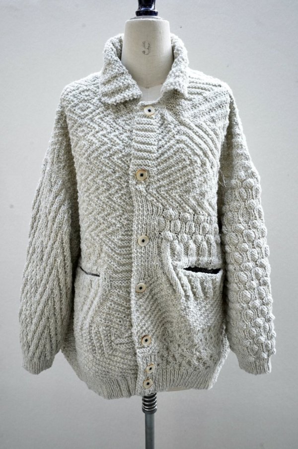 画像2: Isabella Stefanelli   Jack Flight Jkt Isaran - Opal　 Irish wool-hand knitted