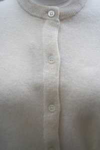 eleven 2nd　 Mohair-Front Cardigan　 col. White