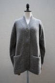 画像1: eleven 2nd　<br />Lettered Cardigan　<br />col.Grey (1)