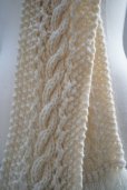 画像2: eleven 2nd　<br />Cable Aran Mini Stole　<br />col.Ivory (2)