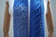 画像3: eleven 2nd　 Cable Aran Mini Stole　 col.Blue/White 