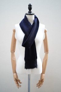 eleven 2nd　 Mohair-Edge Stole　 col.Dk.Navy 