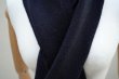 画像4: eleven 2nd　 Mohair-Edge Stole　 col.Dk.Navy  (4)