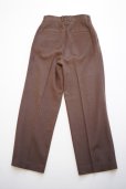 画像8:  AURALEE　 BABY CAMEL FLANNEL SLACKS　 col.DARK BROWN