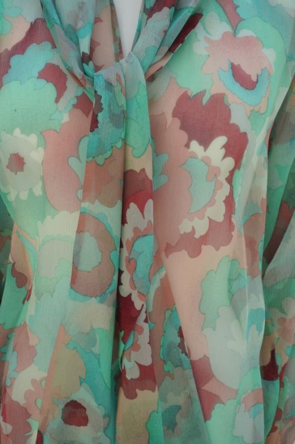 画像4: BOWTE　 PRINT BOWTIE BLOUSE 　 col.EMRALD