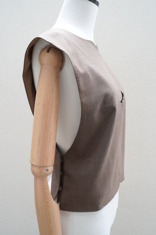 画像4: BOWTE　 SUPER FINE WORSTED CROSS TOPS　 col.BROWN