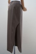 BOWTE　 SUPER FINE WORSTED BACK SLIT SKIRT　 col.BROWN